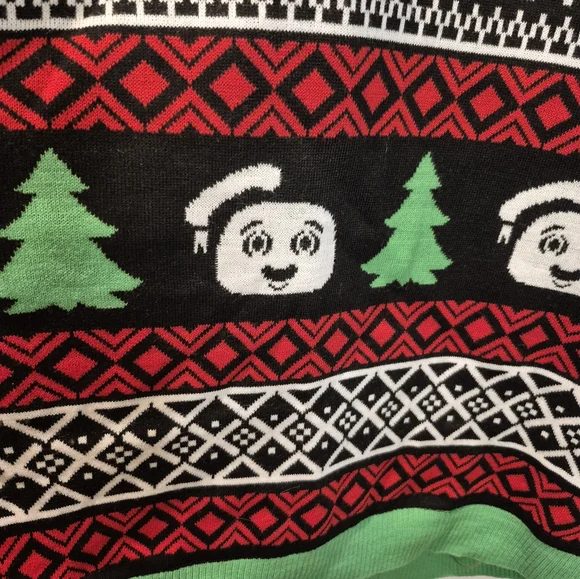 New Ghostbusters Ugly Christmas Light Up Sweater! Size 5XL - Picture 3 of 8